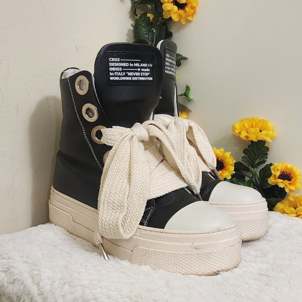 Christian Zerotre Boots Black Women's Size 40 USA 9/10